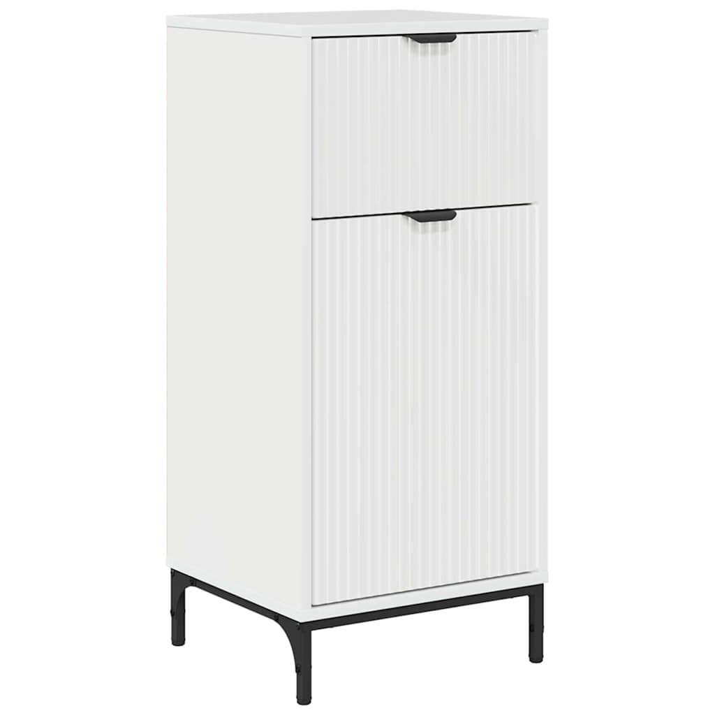 vidaXL Ντουλάπι Μπάνιου με συρτάρι Γυαλιστερό λευκό 39.5 x 36 x 88 εκ