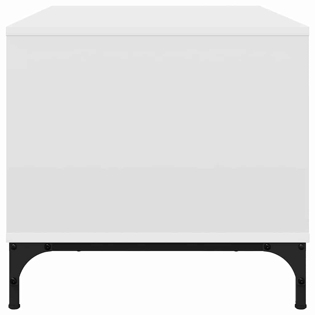 vidaXL Τραπεζάκι σαλονιού Λευκό 90 x 49 x 46 εκ. Επεξεργασμένο ξύλο