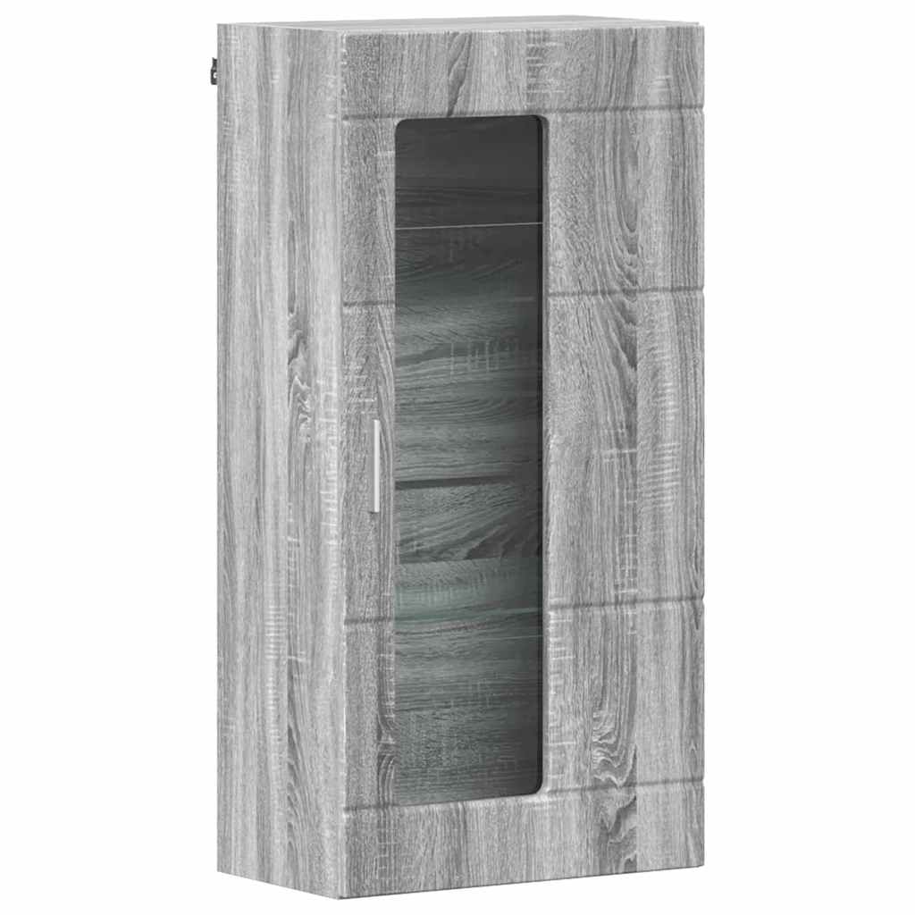 vidaXL Ντουλάπα τοίχου Γκρι sonoma 55 x 29 x 100 εκ Επεξεργασμένο ξύλο