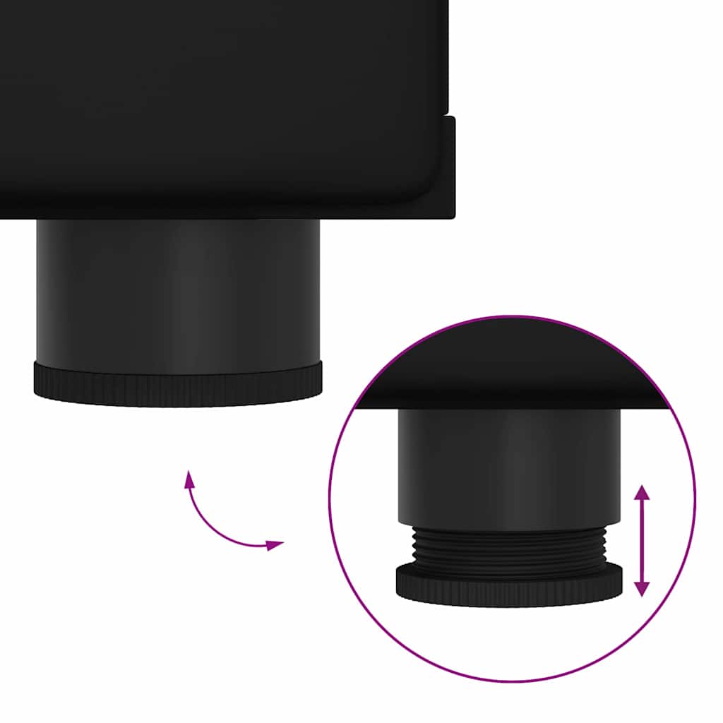 vidaXL Ντουλάπι TV με ράφι Μαύρο 150 x 39 x 30 εκ Επεξεργασμένο ξύλο