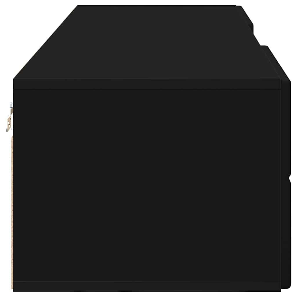 vidaXL Ντουλάπι TV με ράφι Μαύρο 150 x 39 x 30 εκ Επεξεργασμένο ξύλο