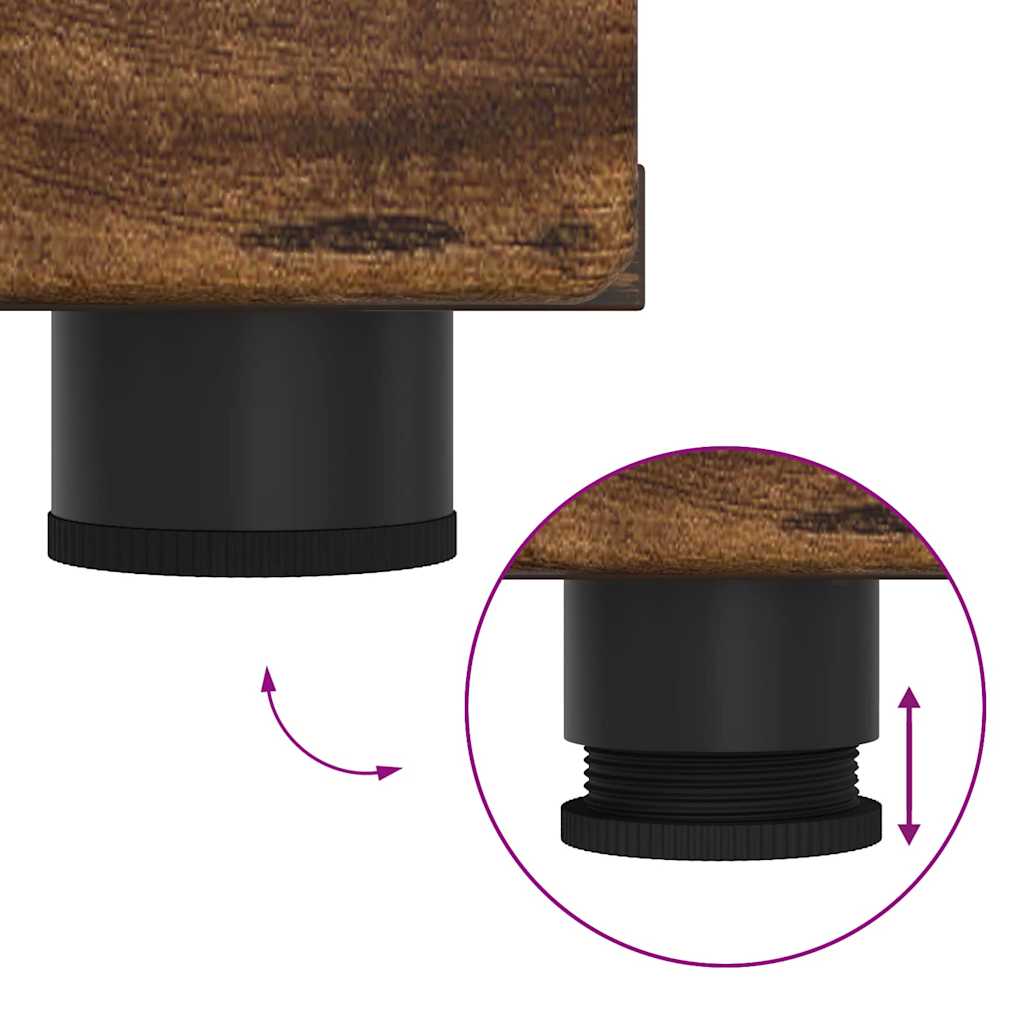 vidaXL Ντουλάπι TV Καπνιστή δρυς 150 x 39 x 30 εκ Επεξεργασμένο ξύλο