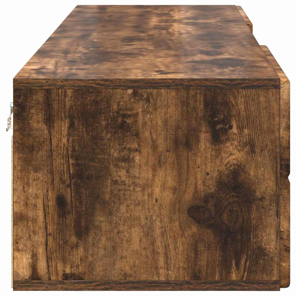 vidaXL Ντουλάπι TV Καπνιστή δρυς 150 x 39 x 30 εκ Επεξεργασμένο ξύλο