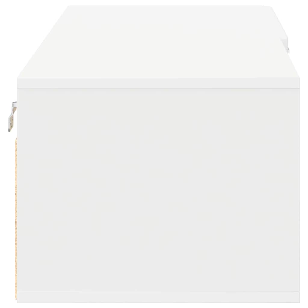 vidaXL Ντουλάπι TV με ράφι Λευκό 100.5 x 39 x 30 εκ Επεξεργασμένο ξύλο