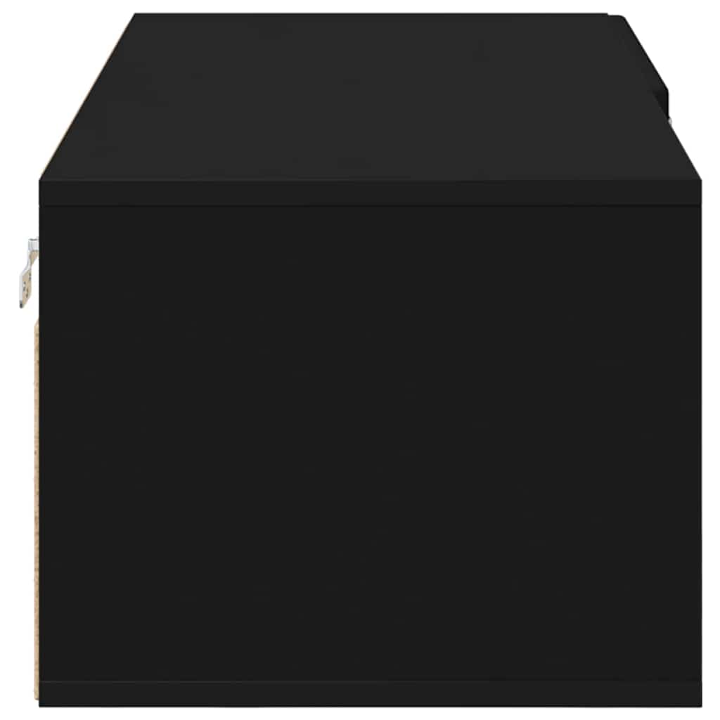 vidaXL Ντουλάπι TV με ράφι Μαύρο 100.5 x 39 x 30 εκ Επεξεργασμένο ξύλο