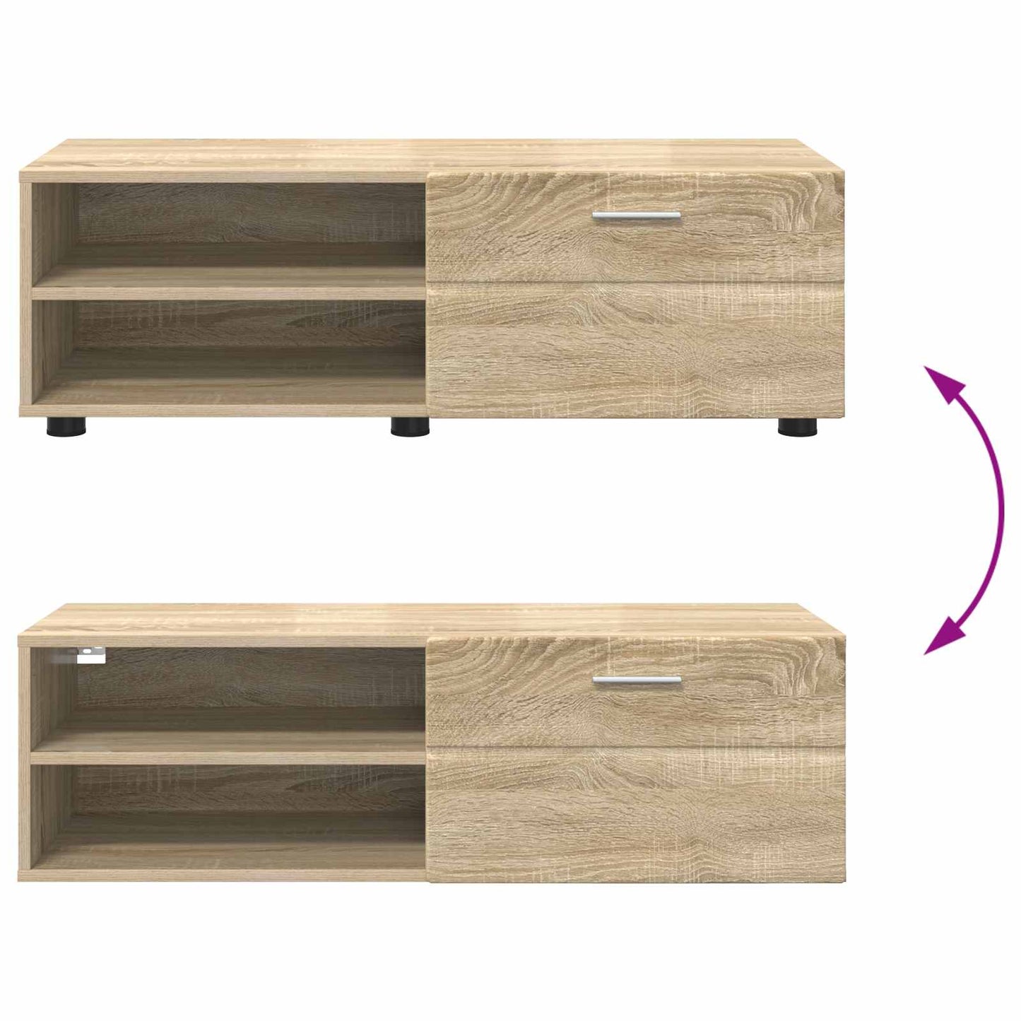 vidaXL Ξύλινο Ντουλάπι με συρτάρι Δρύς Sonoma 100,5 x 39 x 30 εκ