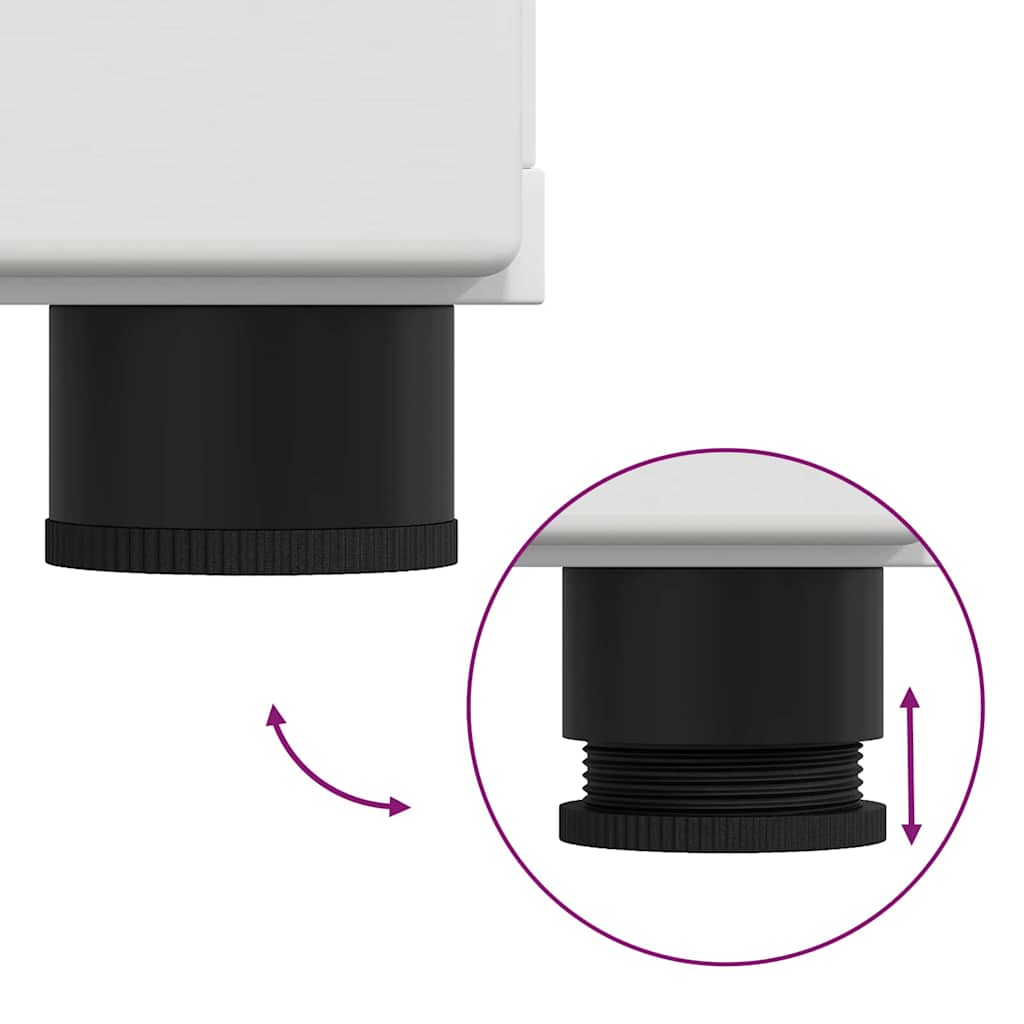 vidaXL Πλαϊνό γραφείο Λευκό 88.5 x 30.5 x 73 εκ Επεξεργασμένο ξύλο