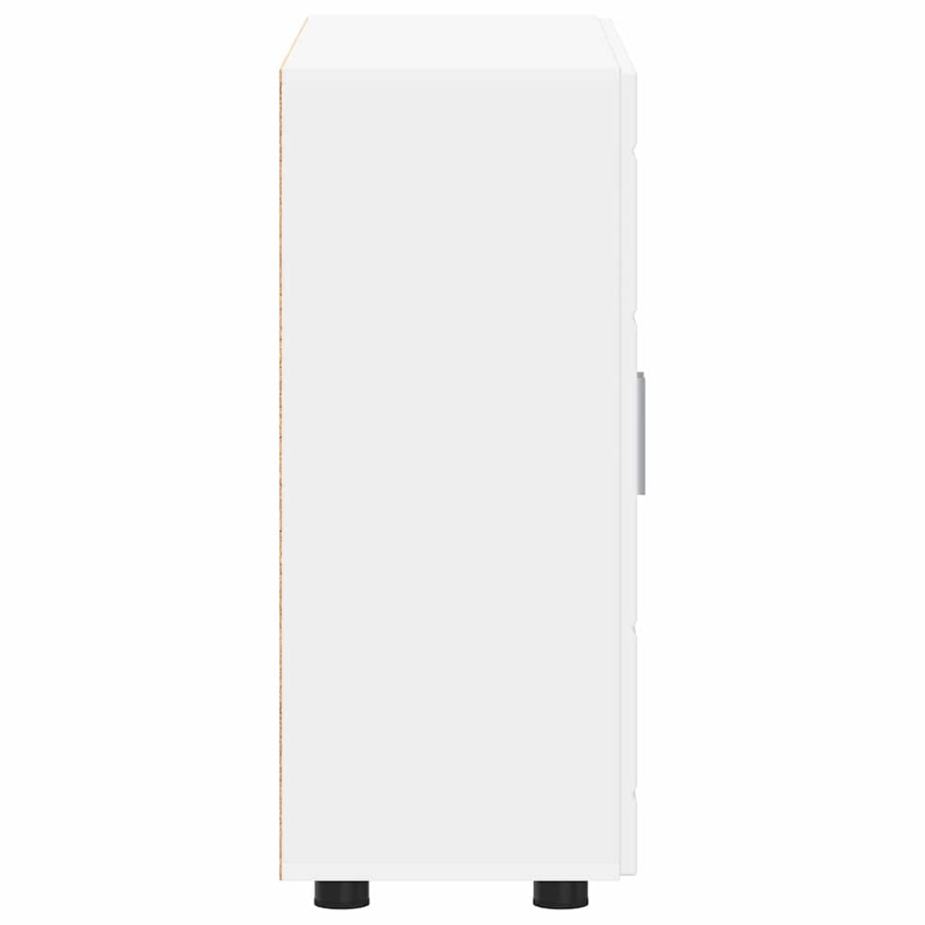 vidaXL Πλαϊνό γραφείο Λευκό 55.5 x 29 x 100 εκ Επεξεργασμένο ξύλο