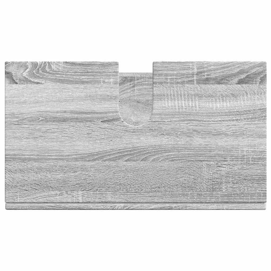 vidaXL Ντουλάπα νιπτήρα μπάνιου TULUM Γκρι sonoma 60 x 34 x 63 εκ