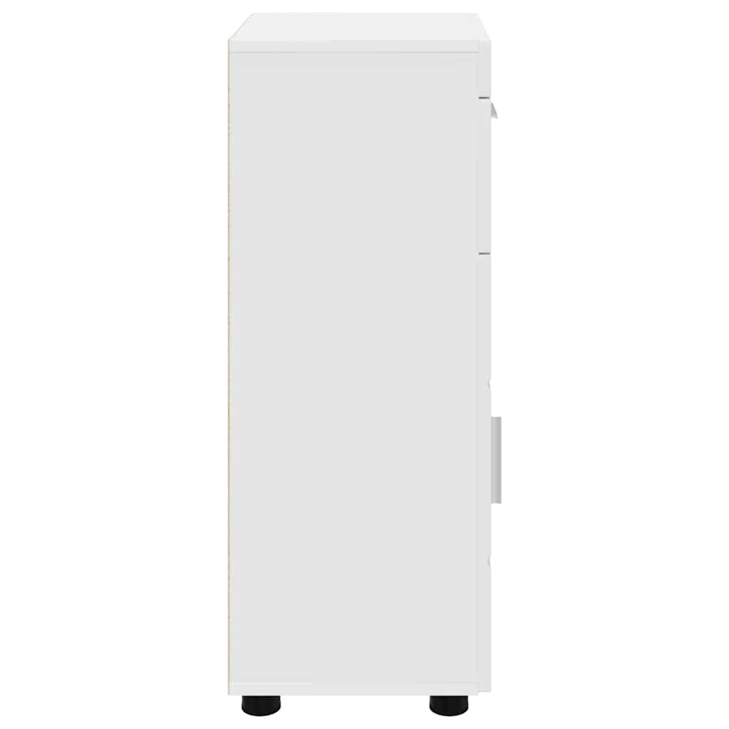 vidaXL Ντουλάπι Μπάνιου με αποθήκευση TULUM Λευκό 37 x 31.5 x 82 εκ