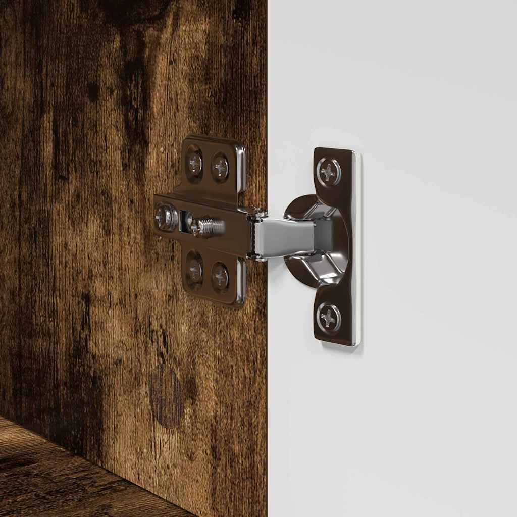 vidaXL Ντουλάπι Μπάνιου με πόρτα TULUM Καπνιστή δρυς 37 x 31.5 x 82 εκ