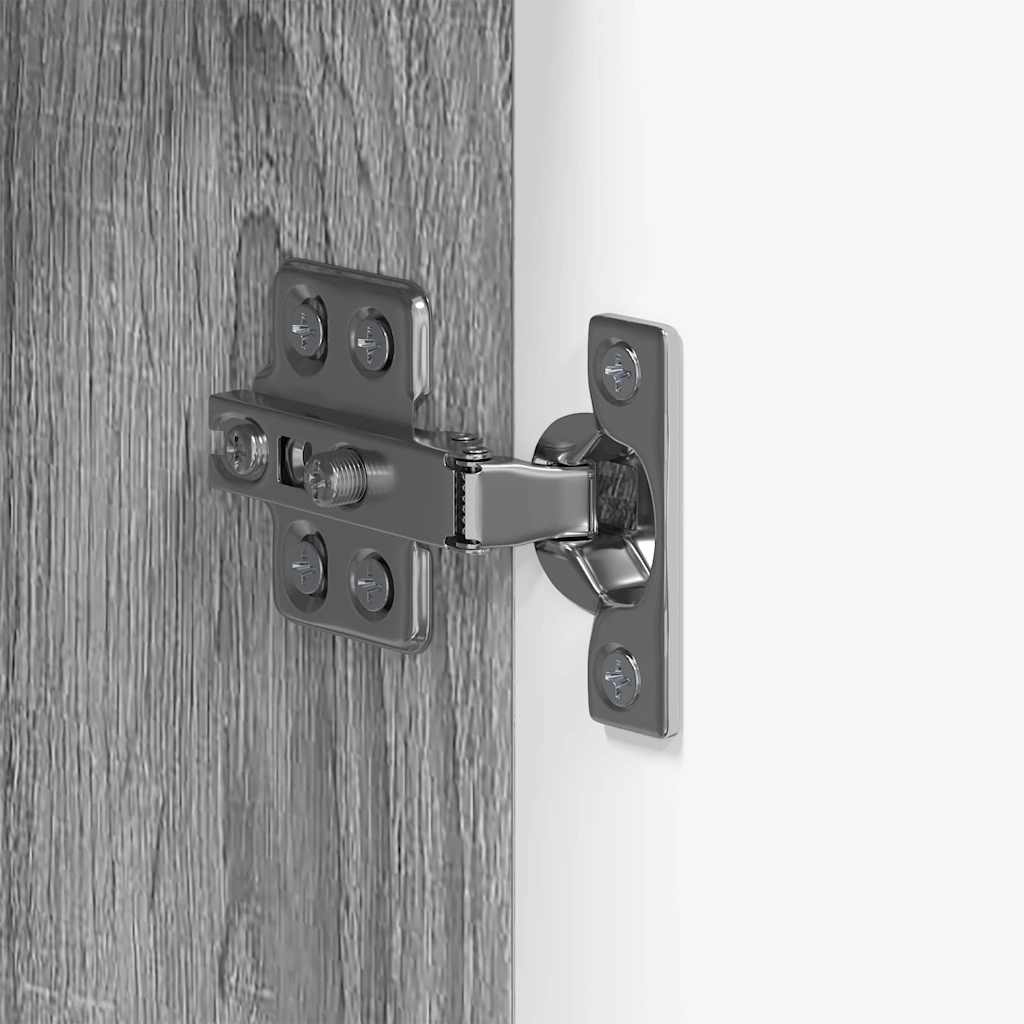 vidaXL Ντουλάπι Μπάνιου με πόρτα TULUM Γκρι sonoma 37 x 31.5 x 203 εκ