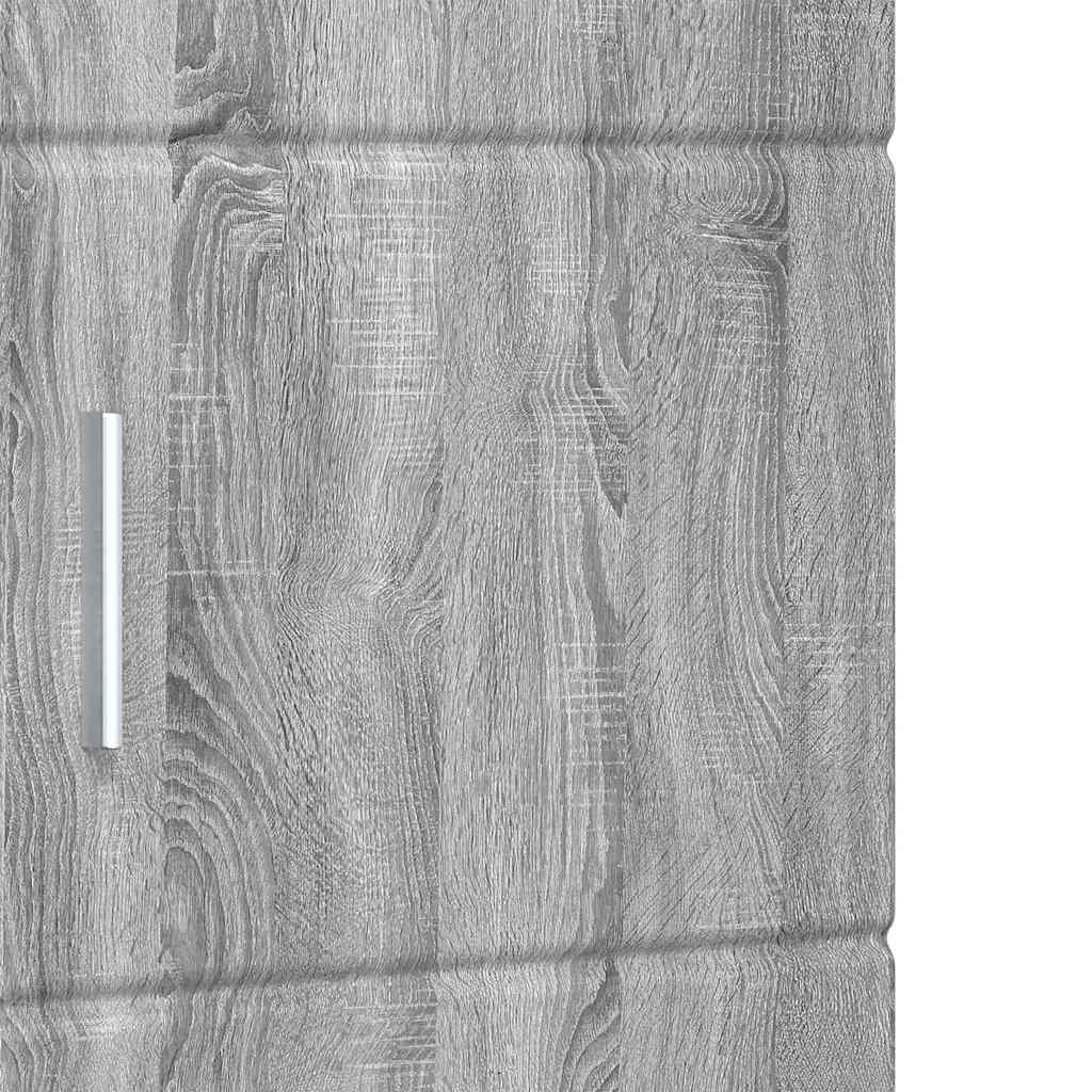 vidaXL Σετ Ντουλαπιών Μπάνιου TULUM Γκρίζο Σονομα 37 x 31,5 x 203 εκ