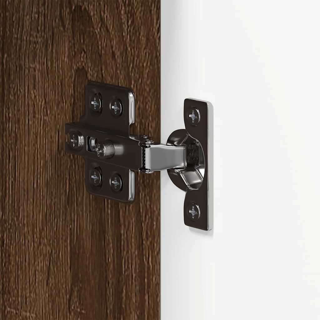 vidaXL Ντουλάπι Μπάνιου με πόρτα TULUM Καφέ δρυς 37 x 31.5 x 203 εκ