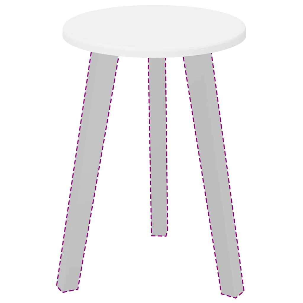 vidaXL Καπάκι τραπεζιού Λευκό 30 x 30 x 1.5 εκ. Επεξεργασμένο ξύλο