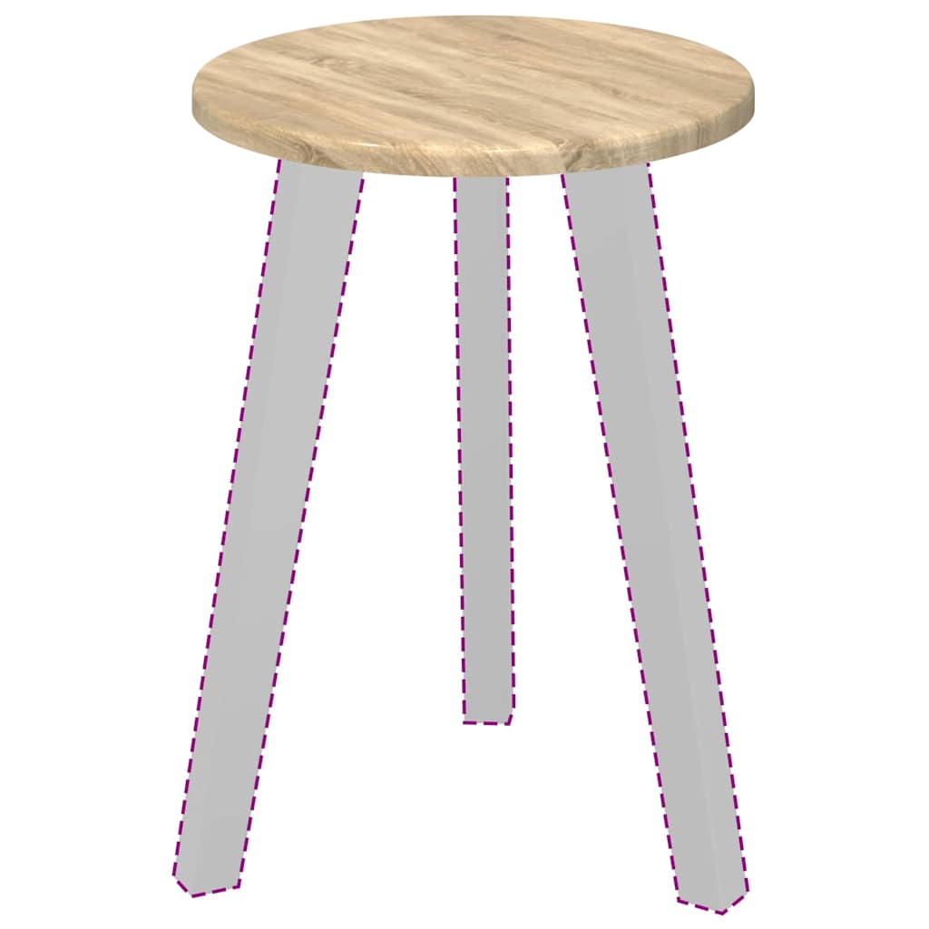 vidaXL Καπάκι τραπεζιού Sonoma Δρυς 30 x 30 x 1.5 εκ.