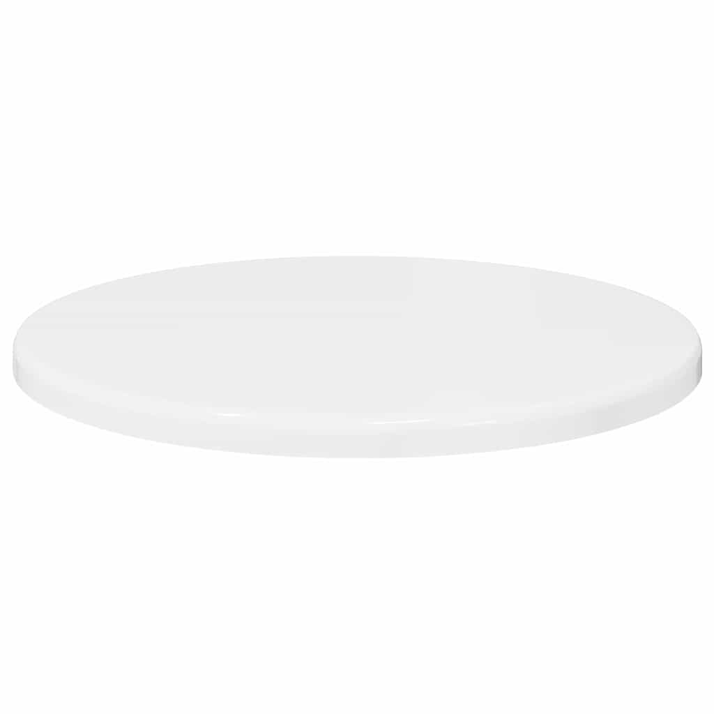 vidaXL Καπάκι τραπεζιού Γυαλιστερό λευκό 30 x 30 x 1.5 εκ.