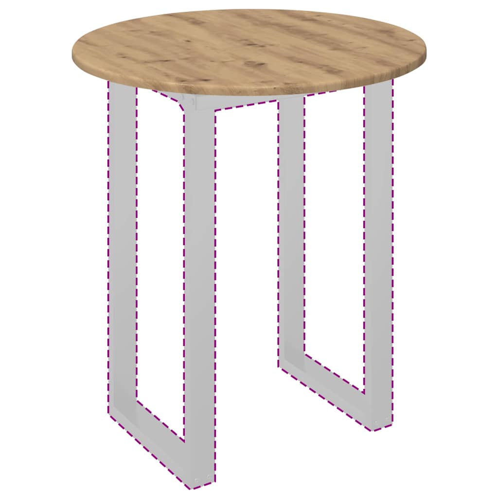 vidaXL Καπάκι τραπεζιού artisan δρυς 60 x 60 x 1.5 cm