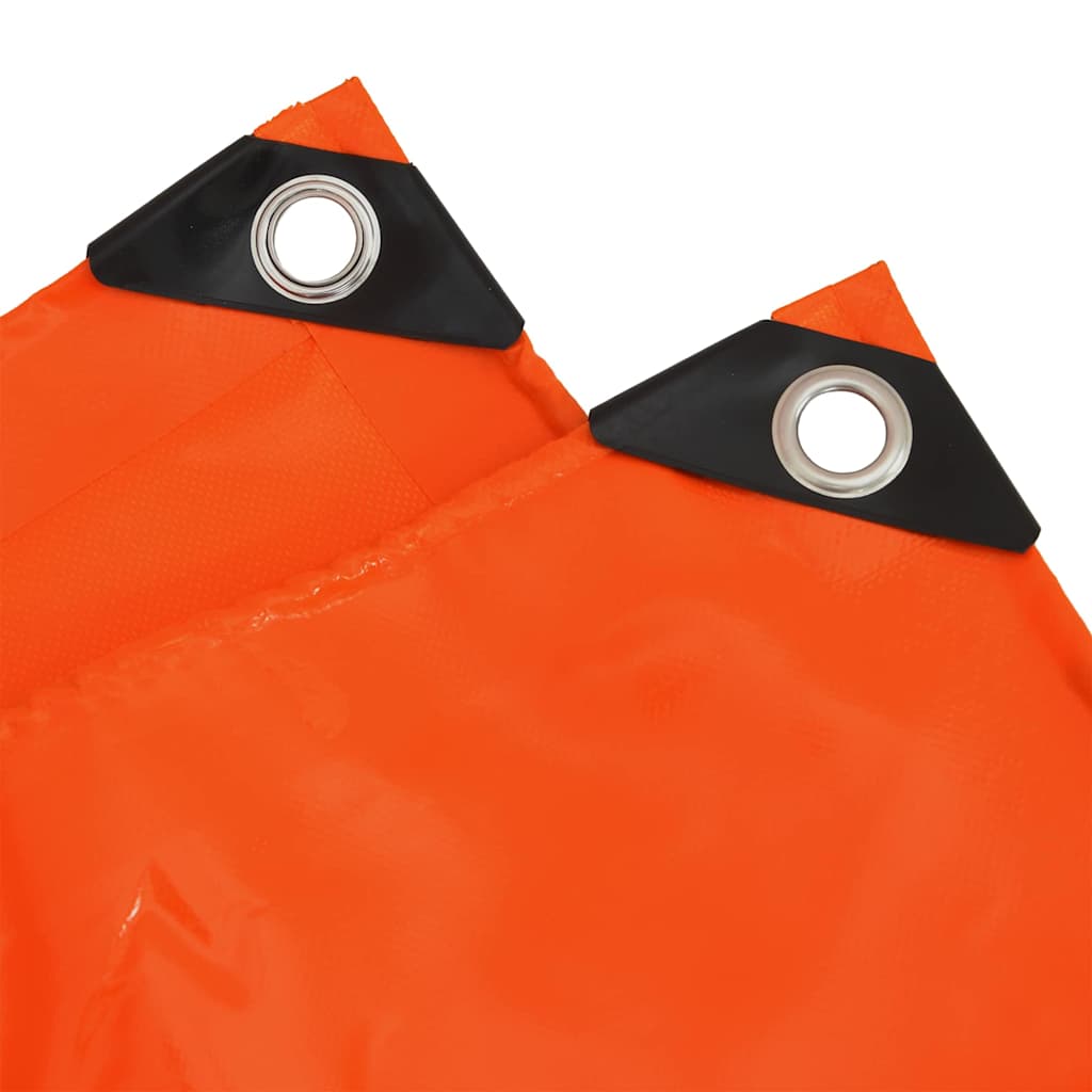 vidaXL Τέντα 650g / m² Πορτοκαλί 6 x 8 m Καμβάς με επικάλυψη PVC