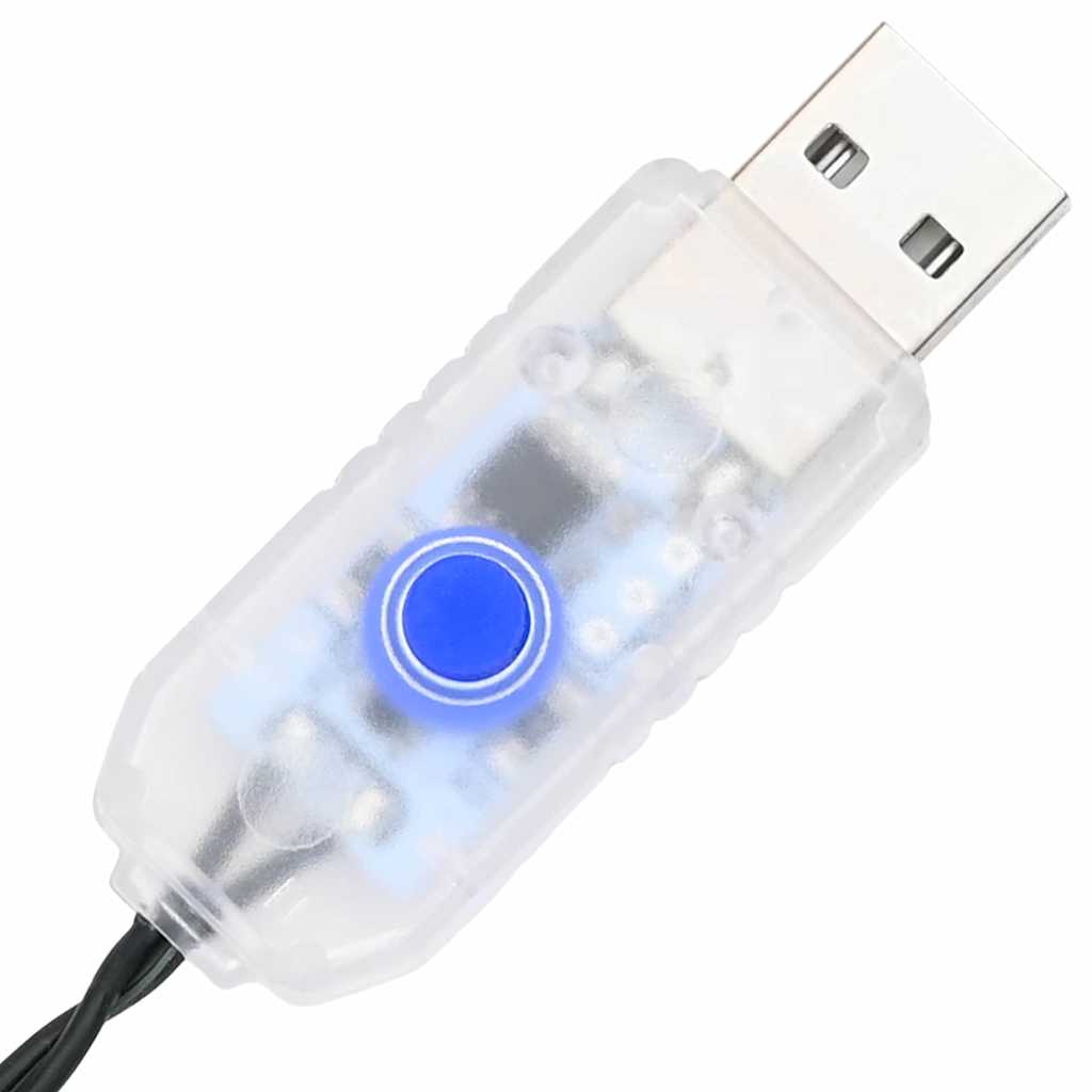 vidaXL Τεχνητό Χριστουγεννιάτικο Δέντρο με 200 LED Πράσινο 210 cm PVC
