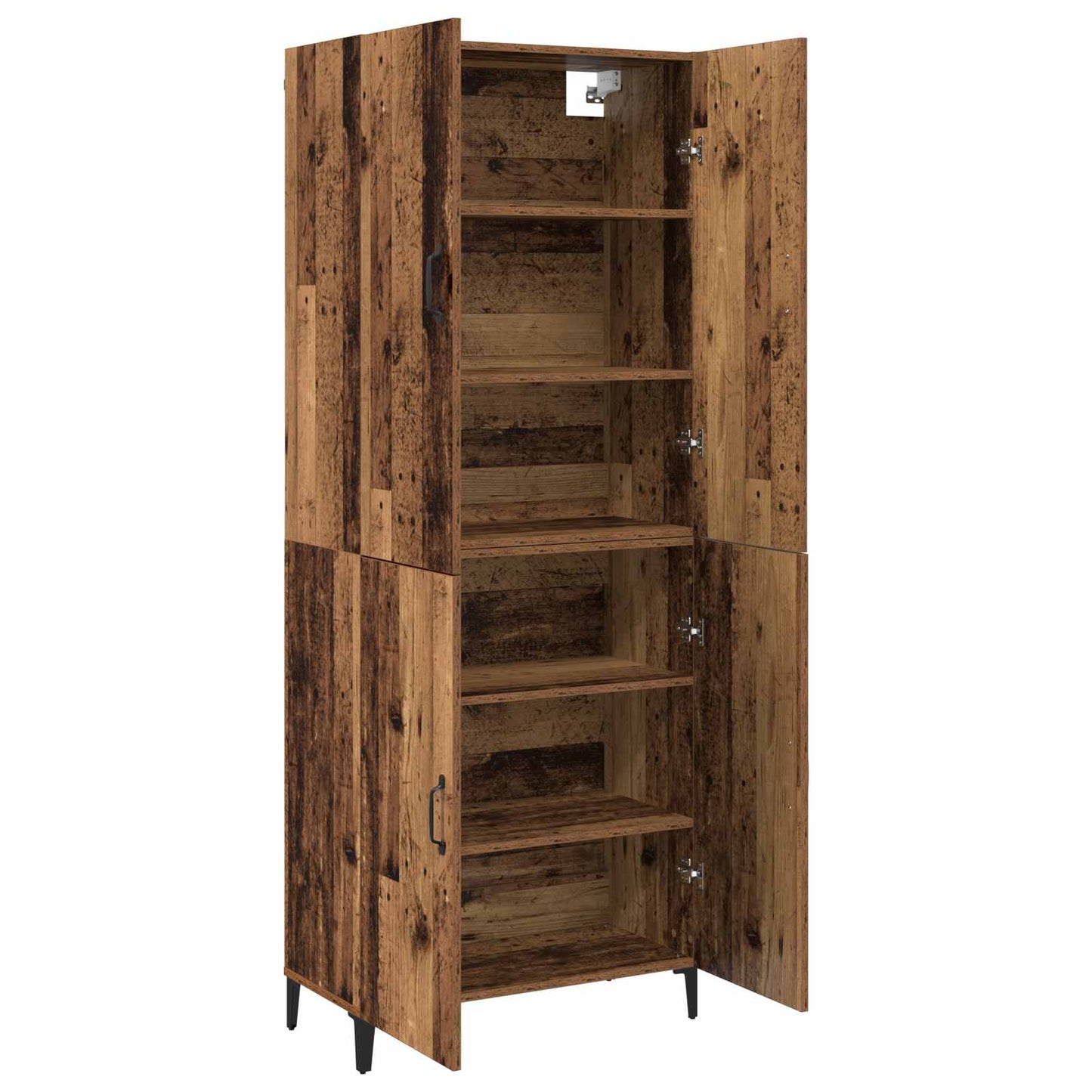 vidaXL Highboard 2 pcs Παλαιό ξύλο Επεξεργασμένο ξύλο