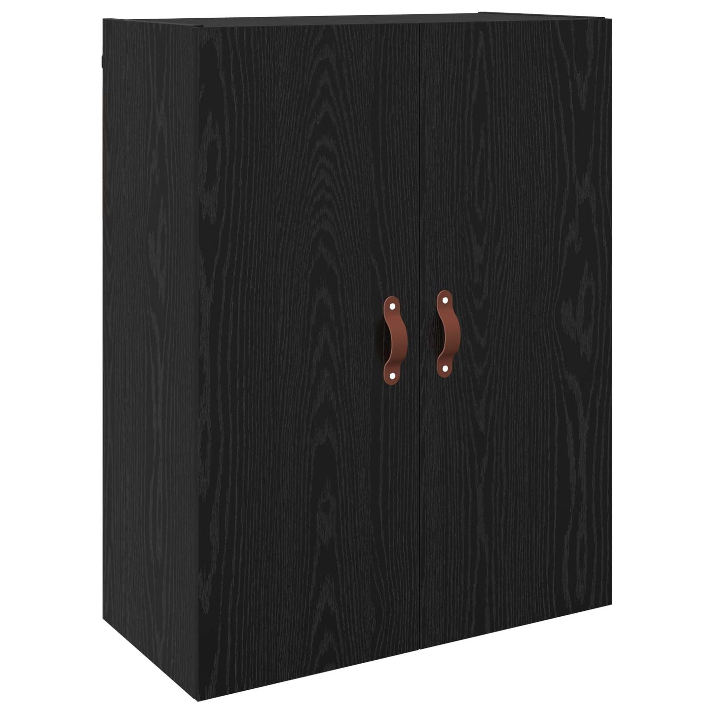 vidaXL Τοίχου Ντουλάπα Επιτοίχιο 2 pcs Μαύρη Οξυά 69,5 x 34 x 90 εκ.