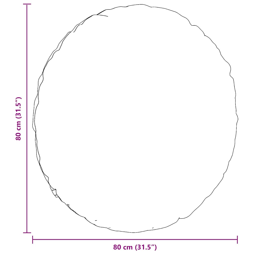 vidaXL Μαξιλάρια καθισμάτων 2 pcs Κόκκινο Ø80 x 29 εκ Βελούδο