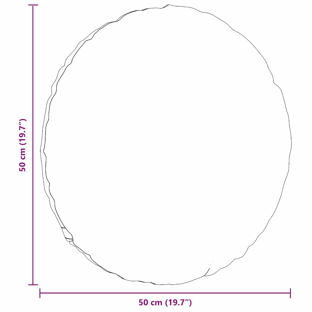 vidaXL Μαξιλάρια καθισμάτων 2 pcs Κόκκινο Ø50 x 19 εκ ύφασμα