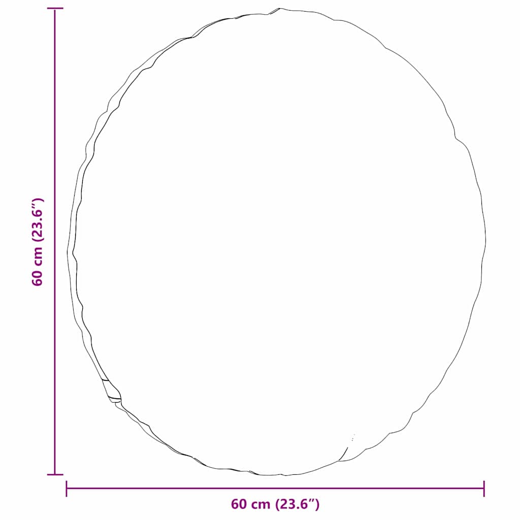 vidaXL Μαξιλάρια καθισμάτων 2 pcs Κόκκινο Ø60 x 21 εκ ύφασμα
