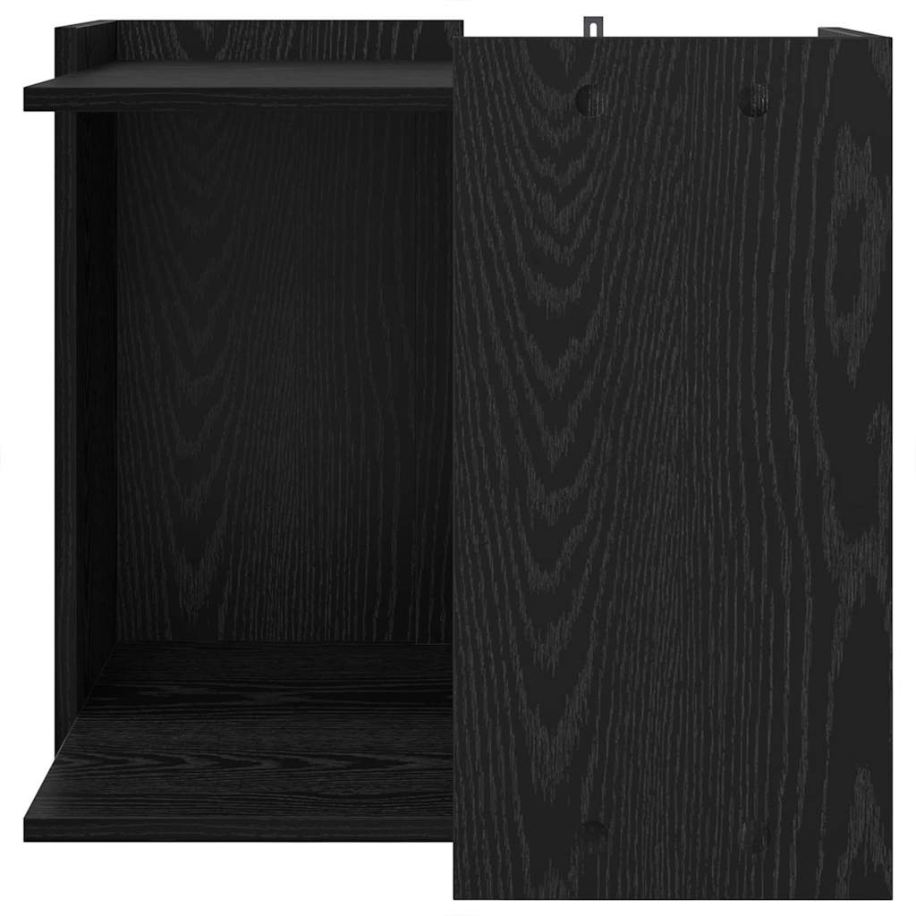 vidaXL Κλουβί για την αμυντική λεκάνη γάτας Μαύρη δρυς