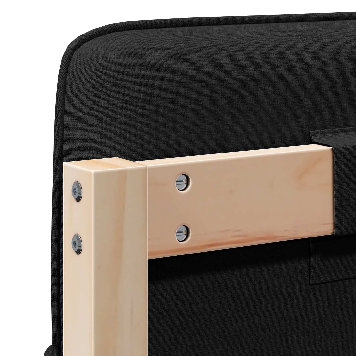 vidaXL Ταπετσαρισμένο κεφαλάρι με κεφαλάρι Καφέ και Μαύρο 120 cm