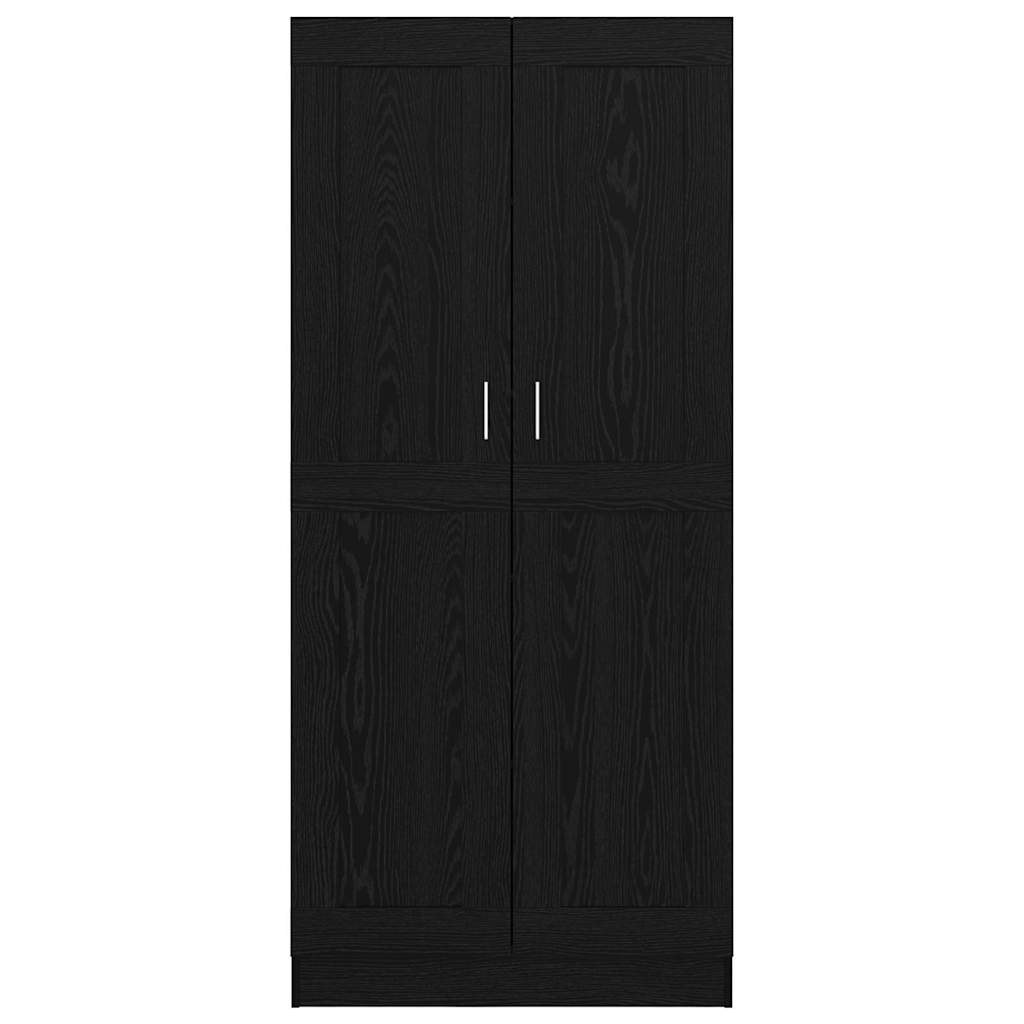 vidaXL Βιβλιοθήκη Μαύρη δρυς 82.5 x 30.5 x 185 cm Επεξεργασμένο ξύλο