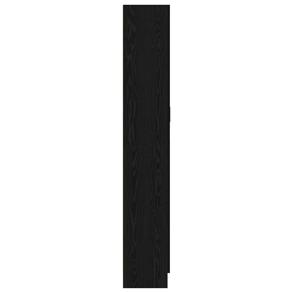 vidaXL Βιβλιοθήκη Μαύρη δρυς 82.5 x 30.5 x 185 cm Επεξεργασμένο ξύλο