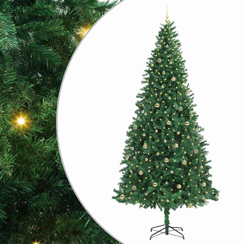 vidaXL Τεχνητό Χριστουγεννιάτικο Δέντρο με 300 LED Πράσινο 300 cm