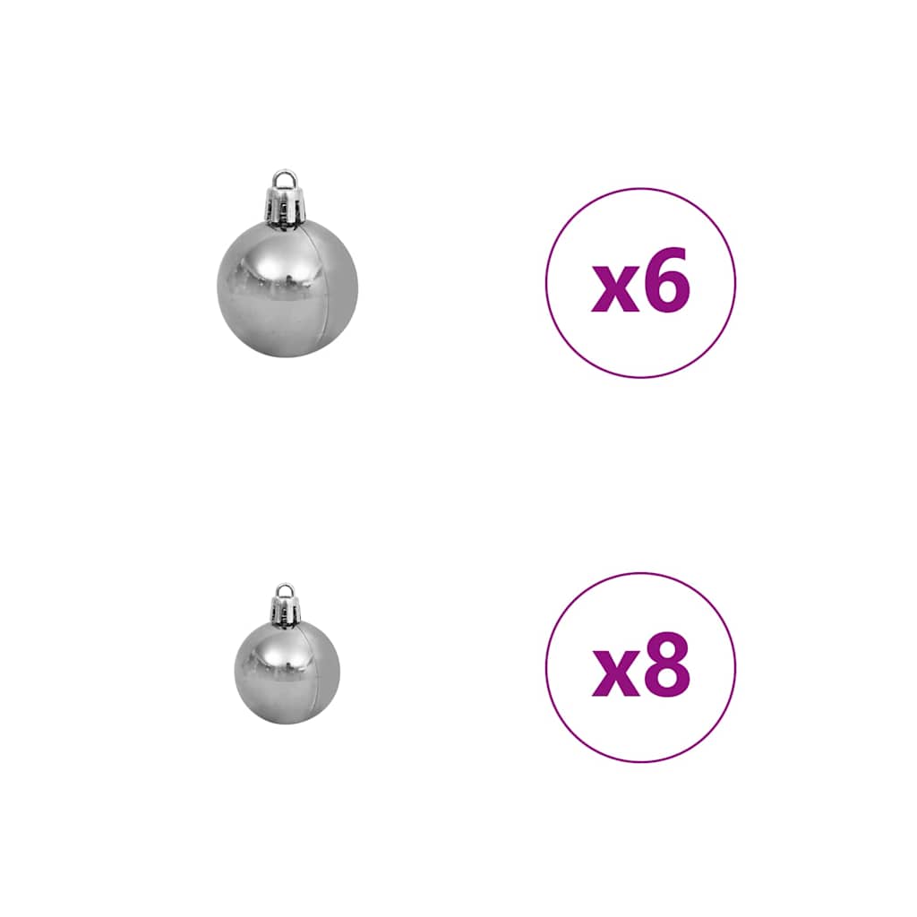 vidaXL Τεχνητό Χριστουγεννιάτικο Δέντρο με 150 LED Λευκό 120 cm