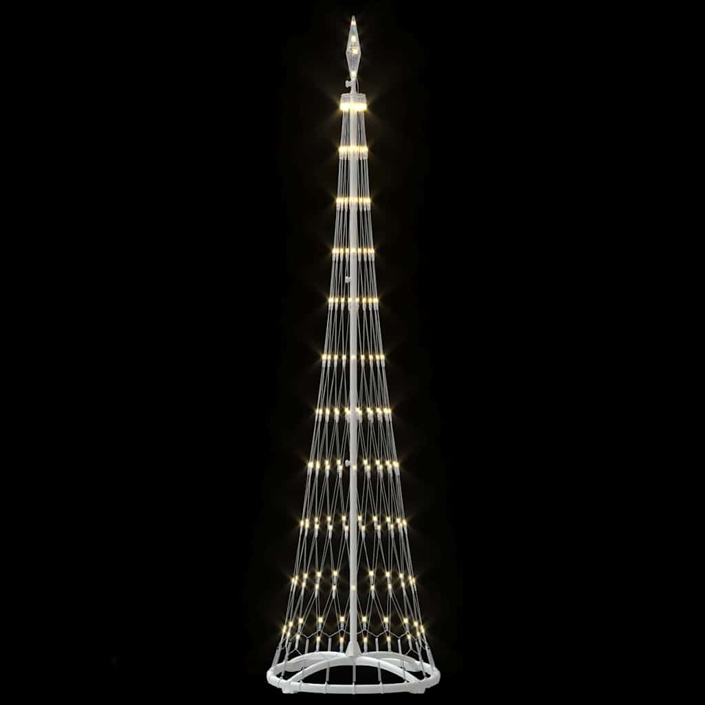 vidaXL LED Χριστουγεννιάτικο Δέντρο Θερμό λευκό 51 x 51 x 190 εκ