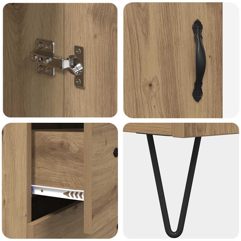 vidaXL Highboard Artisan Oak 69,5 x 34 x 90 εκ. Επεξεργασμένο ξύλο