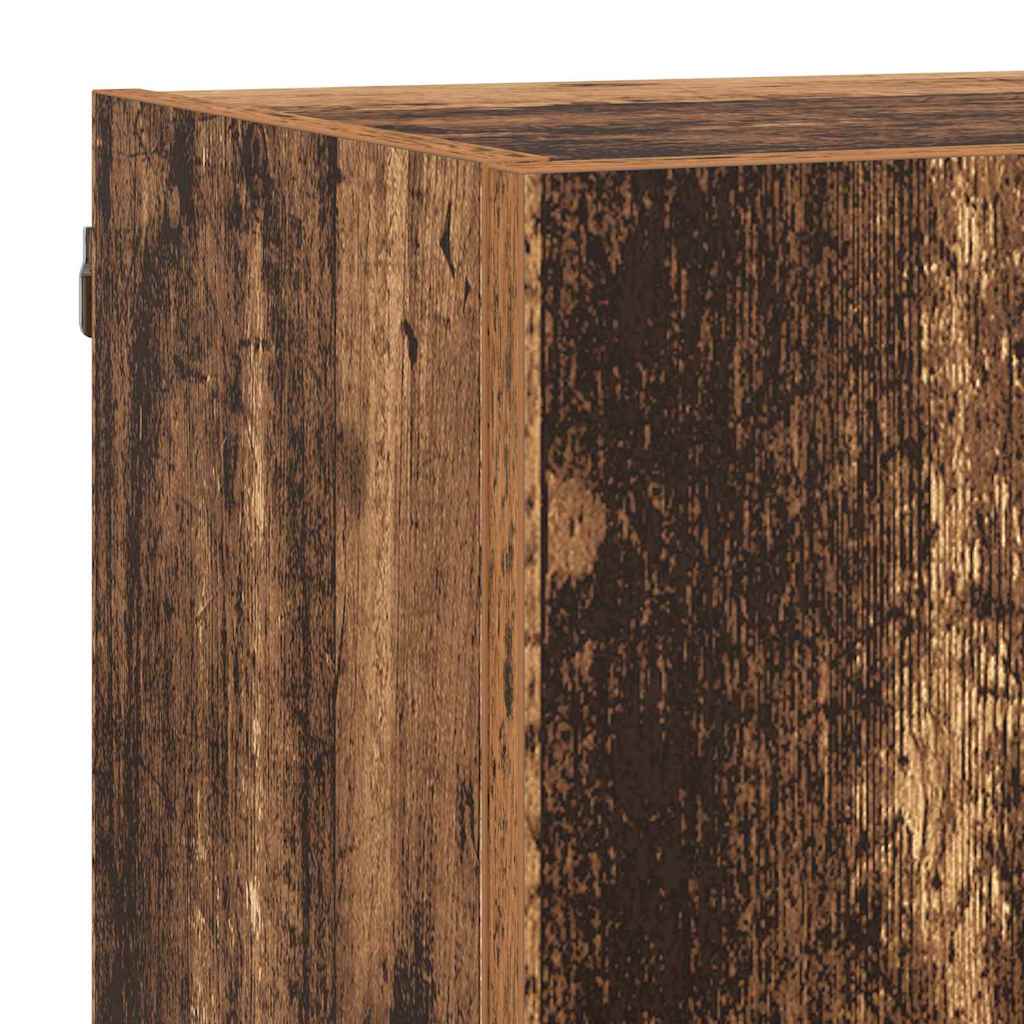 vidaXL Μονάδες Τοίχου ΤV με LED 5 pcs Παλιό Ξύλο 40,5 x 30 x 90 εκ