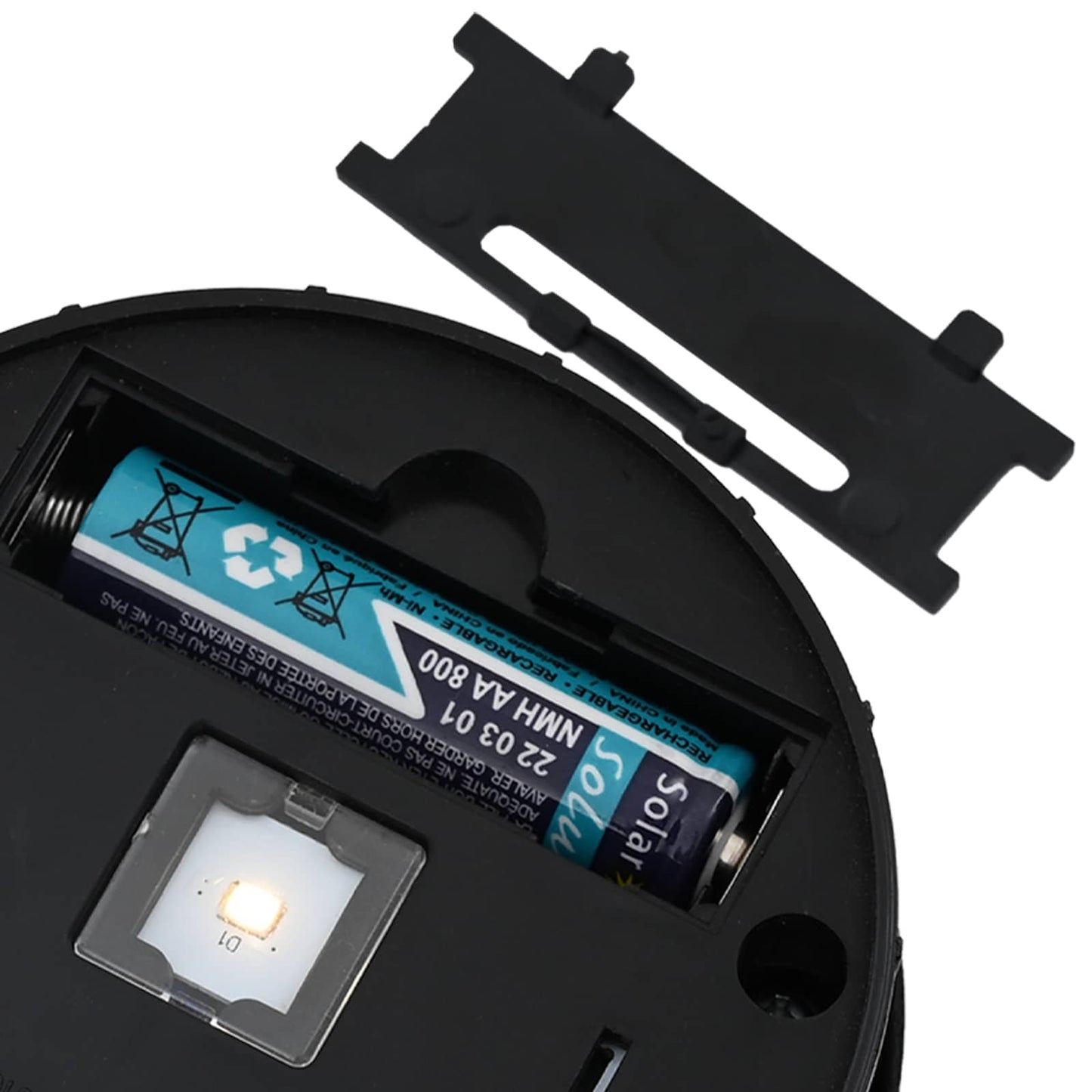 vidaXL Φωτιστικό Ηλιακής Ενέργειας LED Διαδρομής 2 pcs Μαύρο