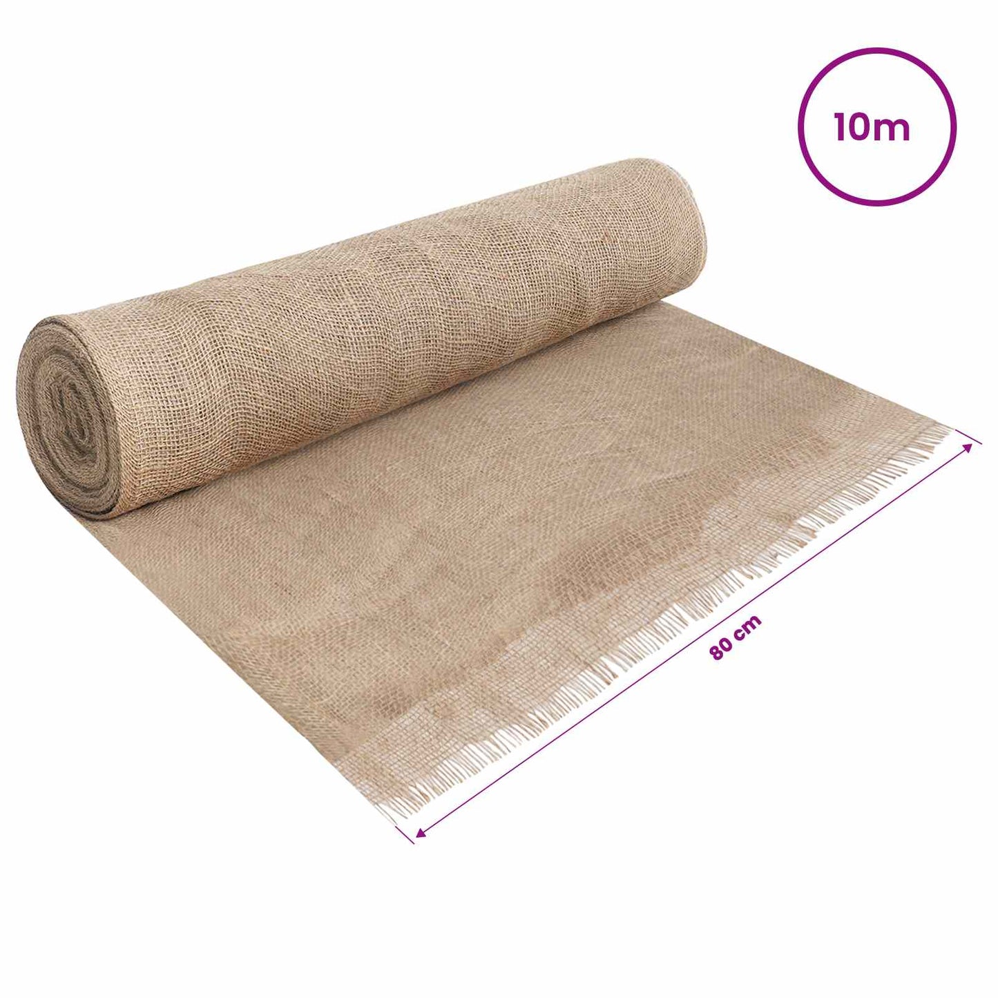vidaXL Ρολό από Τζute 160 x 1000 cm Φυσικό