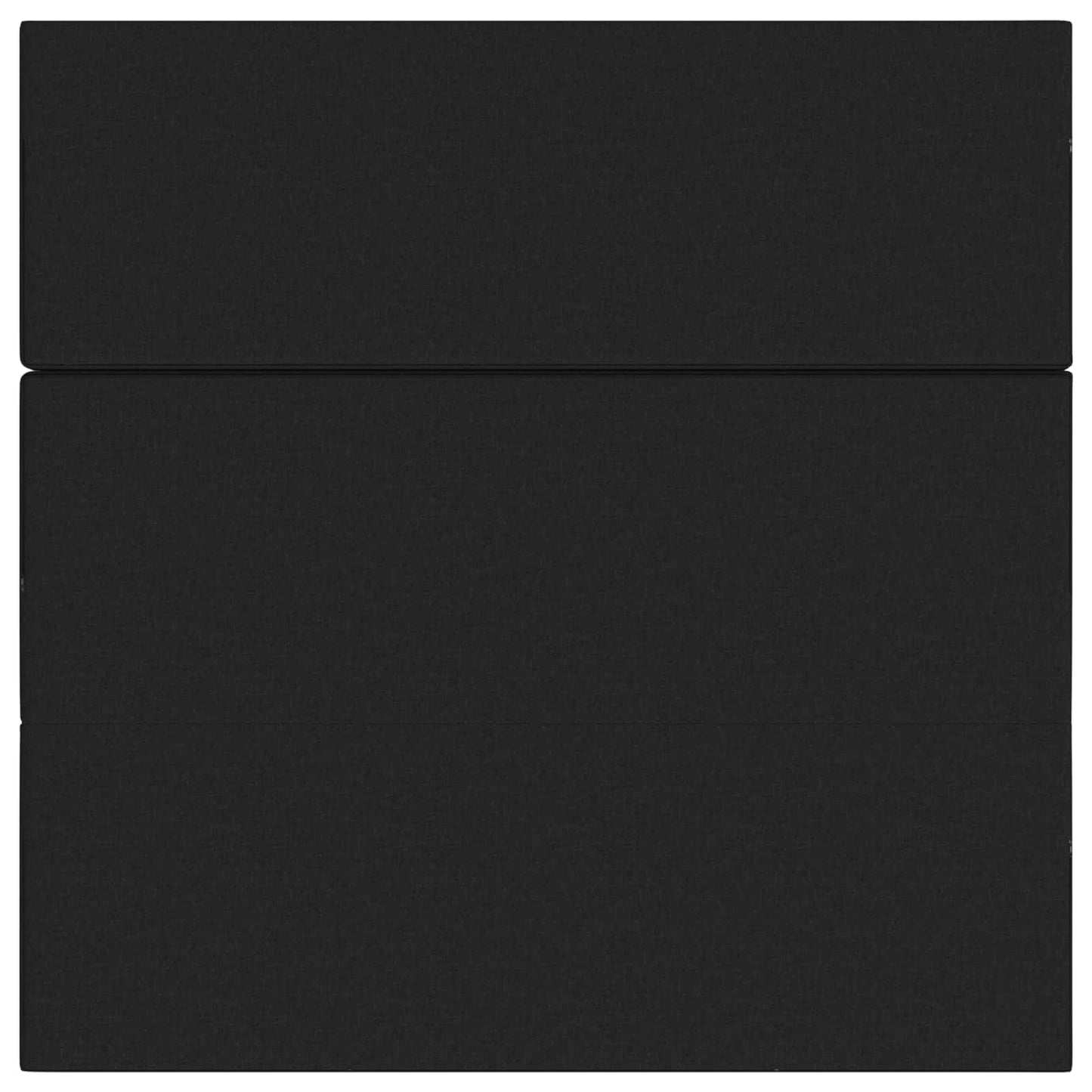 vidaXL Κρεβάτι Καναπέ Αναδιπλούμενο 200 x 180 x 15 cm Μαύρο