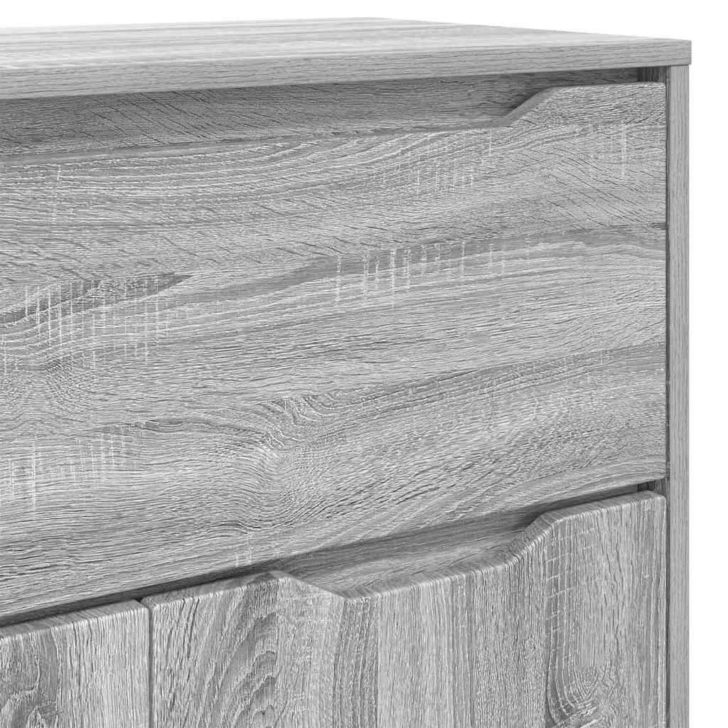 vidaXL Ντουλάπι Μπάνιου με συρτάρι Γκρίζο Σονομα 72,5 x 36,5 x 100 εκ