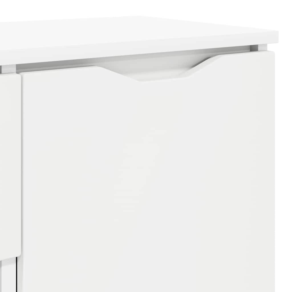 vidaXL Πλαϊνό γραφείο Λευκό 100 x 30 x 65,6 Επεξεργασμένο ξύλο