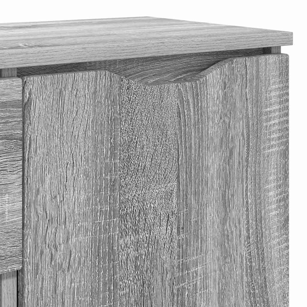 vidaXL Πλαϊνό γραφείο Γκρίζο Σονομα 100 x 30 x 65,6 Επεξεργασμένο ξύλο