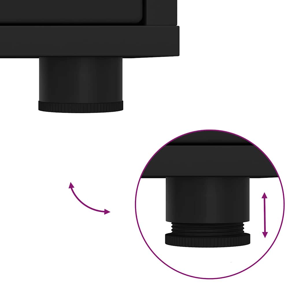 vidaXL Ντουλάπι TV Μαύρο 100 x 48 x 43 εκ. Επεξεργασμένο ξύλο