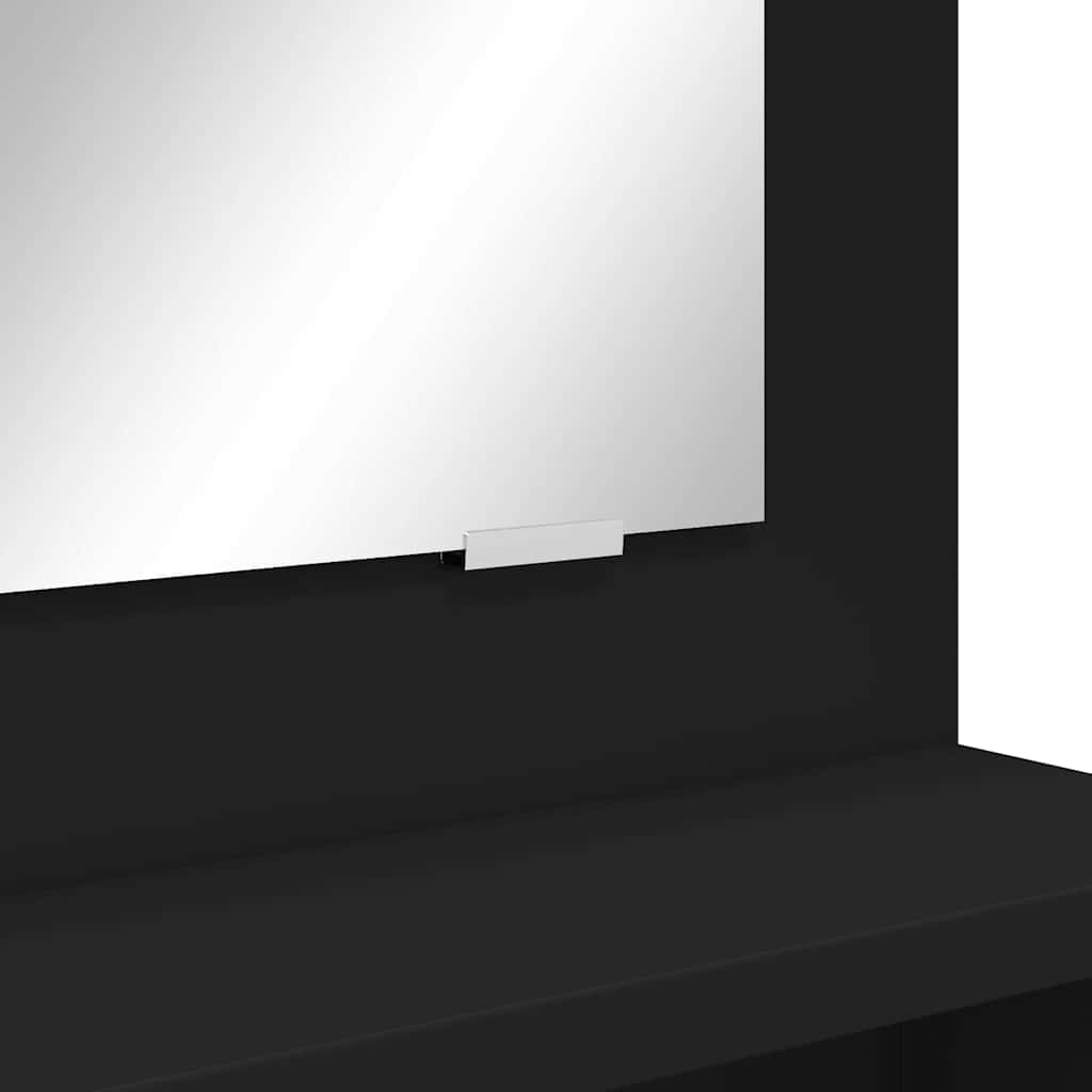 vidaXL Τραπέζια Ντυσίματος Κρεβατοκάμαρας Μαύρο 80 x 39,6 x 135 εκ
