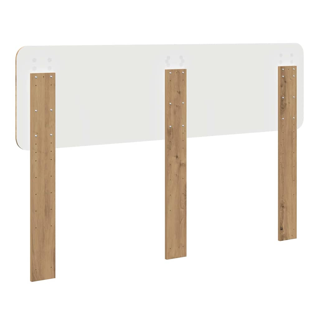 vidaXL Κεφαλάρι με κεφαλάρι Artisan Oak 140 cm Επεξεργασμένο ξύλο