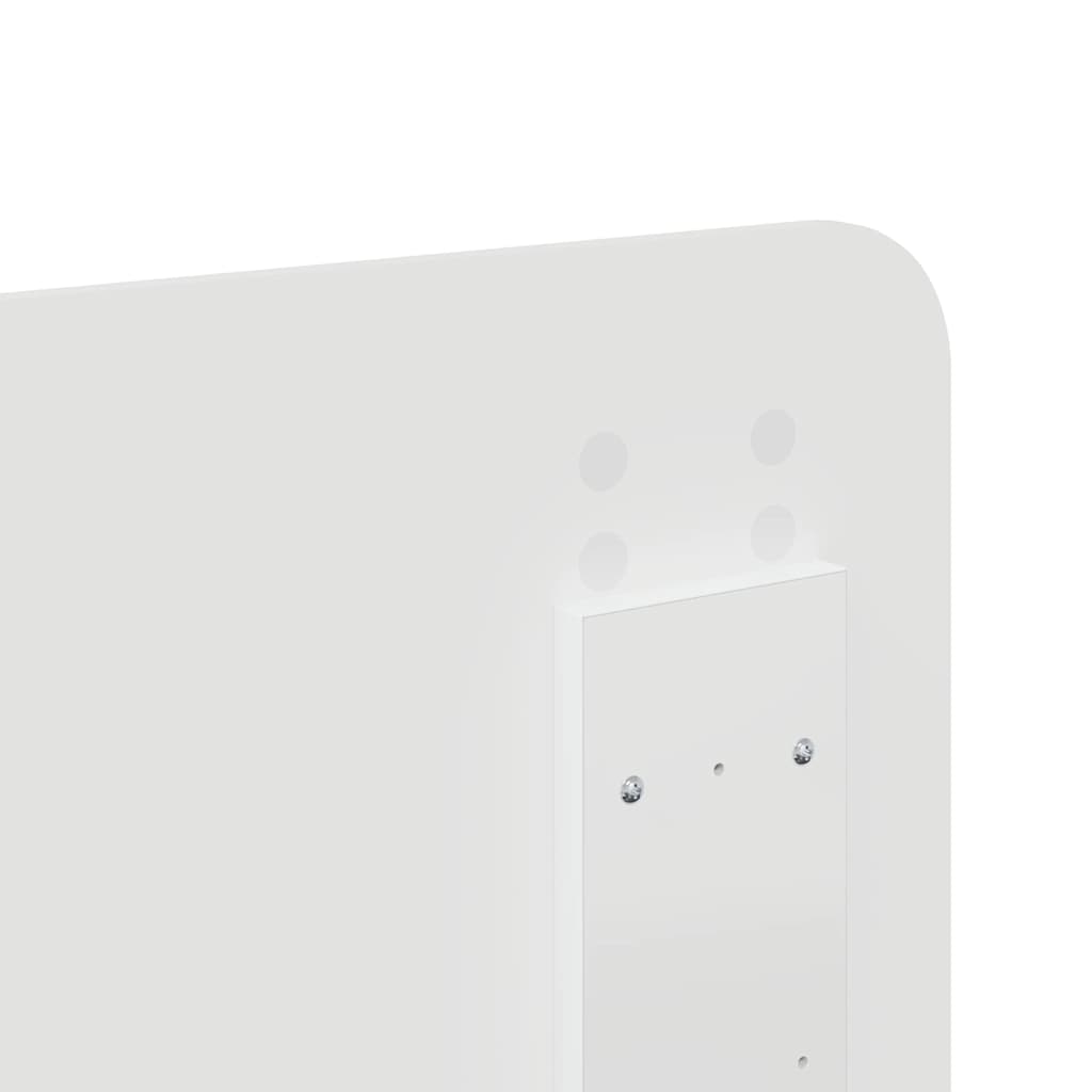 vidaXL Κεφαλάρι με κεφαλάρι Λευκό 135 cm Επεξεργασμένο ξύλο