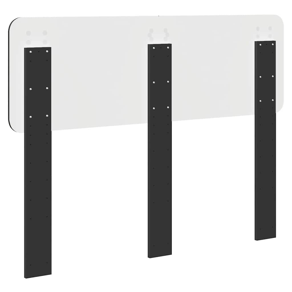 vidaXL Κεφαλάρι με κεφαλάρι Μαύρη Οξυά 135 cm Επεξεργασμένο ξύλο