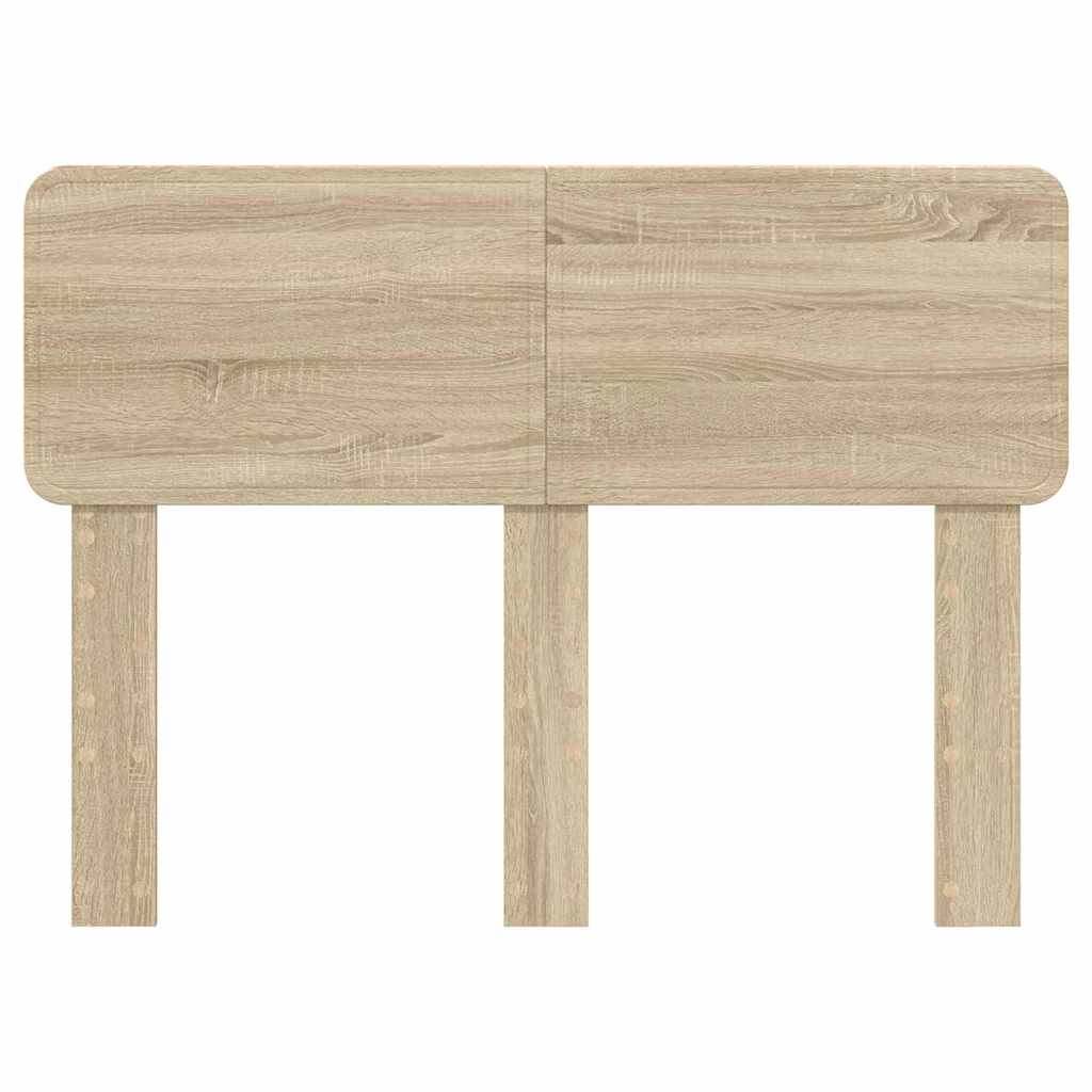 vidaXL Κεφαλάρι με κεφαλάρι Δρύς Sonoma 135 cm Επεξεργασμένο ξύλο